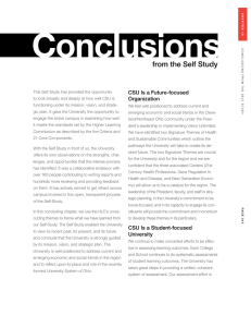 from the Self Study CSU Is a Future-focused Organization