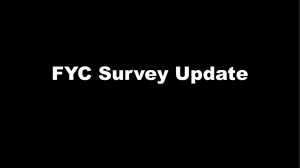 FYC Survey Update