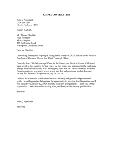 Sample CFO Cover Letter: Experience & Qualifications
