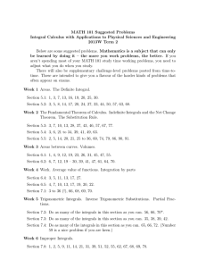 MATH 101 Suggested Problems 2013W Term 2