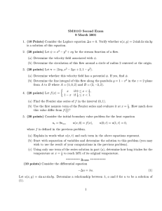 SM311O Second Exam: Differential Equations & Fourier Series