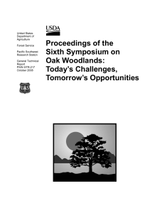 Proceedings of the Sixth Symposium on Oak Woodlands: