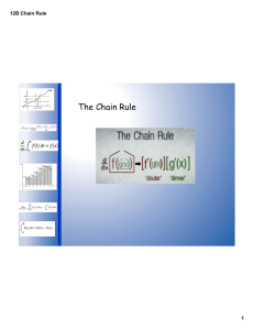 The Chain Rule 12B Chain Rule 1