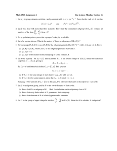 Math 6310, Assignment 4 Due in class: Monday, October 26