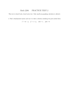 Math 2280: PRACTICE TEST 2