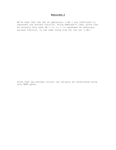 Exercises 2  represent any boolean function. Using DeMorgan’s laws, prove that