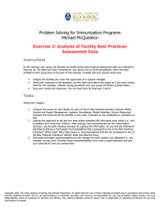 Problem Solving for Immunization Programs Michael McQuestion