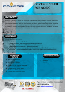 CONTROL SPEED FOR AC/DC