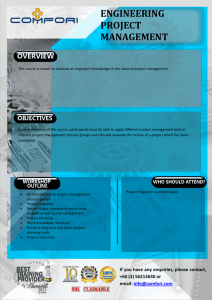 ENGINEERING PROJECT MANAGEMENT