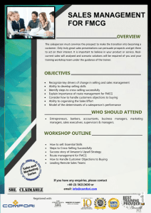 SALES MANAGEMENT FOR FMCG OVERVIEW