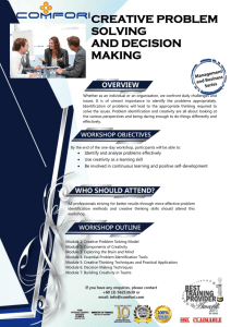 Creative Problem Solving & Decision Making Workshop