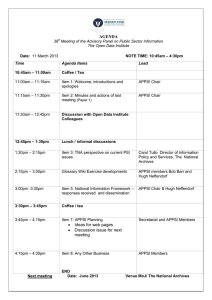AGENDA