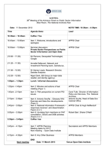 AGENDA