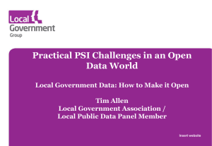 Practical PSI Challenges in an Open Data World