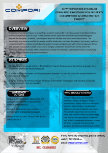 SOP for Property Development & Construction Workshop