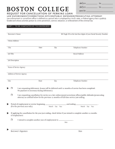 request for cancellation of perkins loan law enforcement/corrections officer/public defender/prosecuting attorney