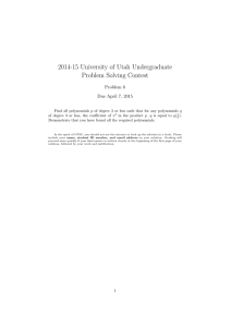 2014-15 University of Utah Undergraduate Problem Solving Contest Problem 6