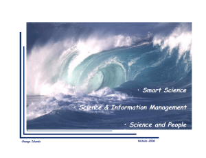 • Smart Science  Science &amp; Information Management