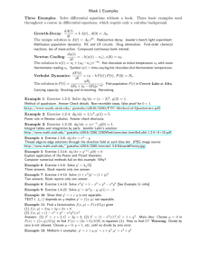 Week 1 Examples