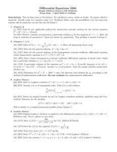 Differential Equations 2280