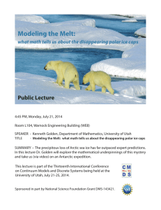 Modeling the Melt: Public Lecture