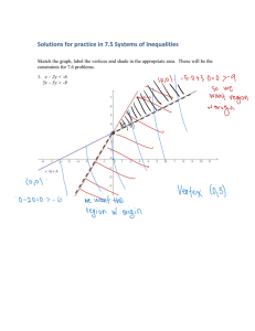 Solutions for practice in 7.5 Systems of Inequalities