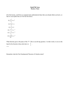 Math5700 Notes Mystery Notes