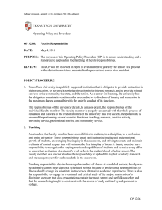Operating Policy and Procedure May 4, 2016