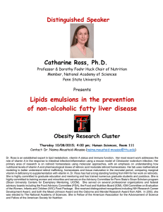 Distinguished Speaker Catharine Ross, Ph.D.