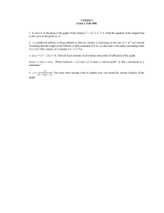 Calculus I Exam 2, Fall 2002 C 5