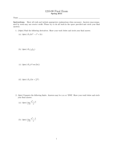 1210-90 Final Exam