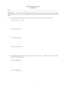 1210-90 Final Exam