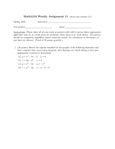 Math1210 Weekly Assignment 11