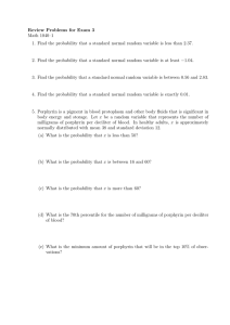 Review Problems for Exam 3 Math 1040–1