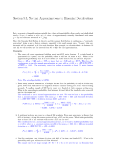 Normal Approximation to Binomial Distributions Explained