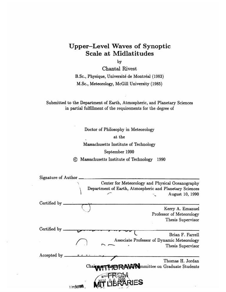 Upper Level Waves Of Synoptic 9373