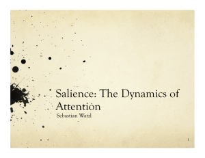 Salience: The Dynamics of Attention Sebastian Watzl 1