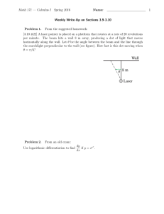Calculus I Weekly Write-Up: Related Rates & Logarithmic Diff