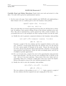 Name Score Spring 2005 MATH 582 Homework 7