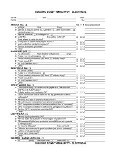 BUILDING CONDITION SURVEY - ELECTRICAL