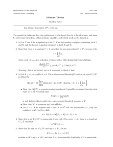 Measure Theory