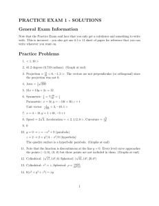 PRACTICE EXAM 1 - SOLUTIONS General Exam Information