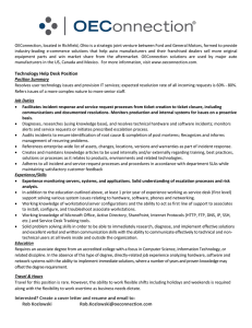 OEConnection, located in Richfield, Ohio is a strategic joint venture...