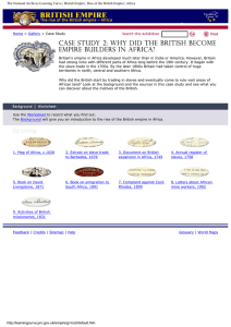 The National Archives Learning Curve | British Empire | Rise... Home Gallery &gt;