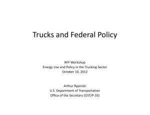 Trucks and Federal Policy