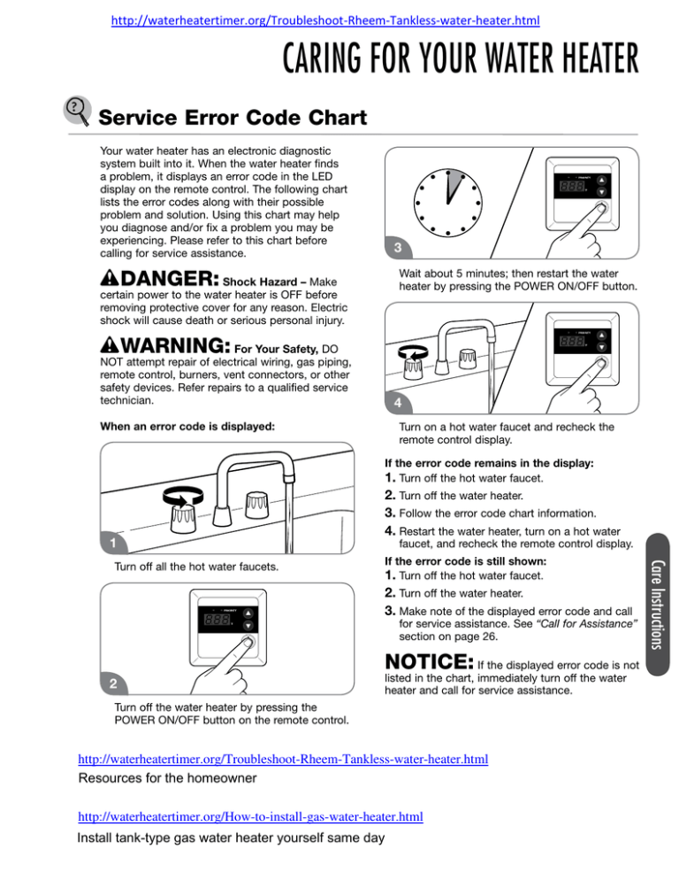 caring-for-your-water-heater-service-error-code-chart