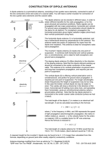 Dipole Antenna Construction Guide