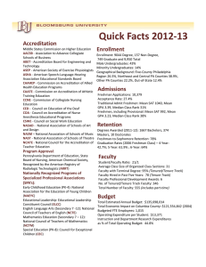 Quick Facts 2012‐13 Accreditation Enrollment