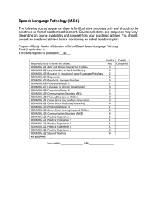 Speech-Language Pathology (M.Ed.)