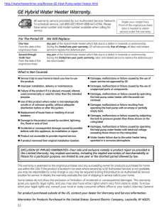 GE Hybrid Water Heater Warranty. 800$%&amp;''&amp;()*$#+';&#34;3+$1'.;&#34;-+-$&lt;*$.2'$82)!.'&#34;?+-$7+';&#34;3+'$H+)%.'B9$